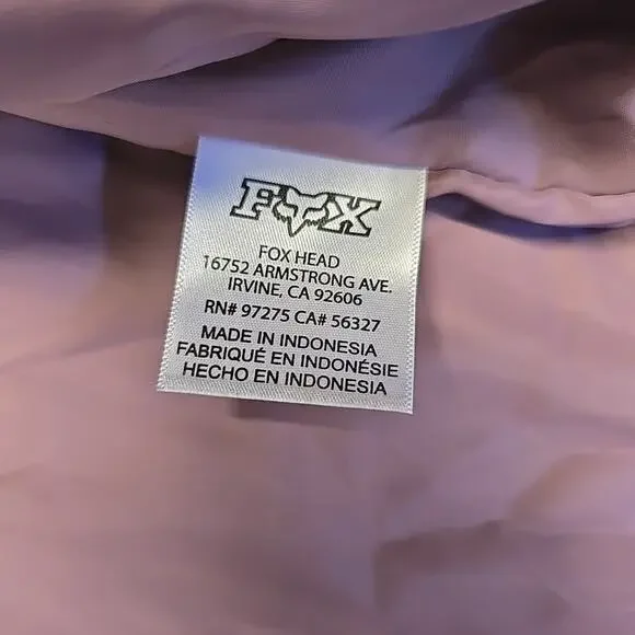 Fox Racing Womens Cosmic Quilted Insulated Bomber Jacket Sz S mauve/dusty purple - Picture 6 of 11